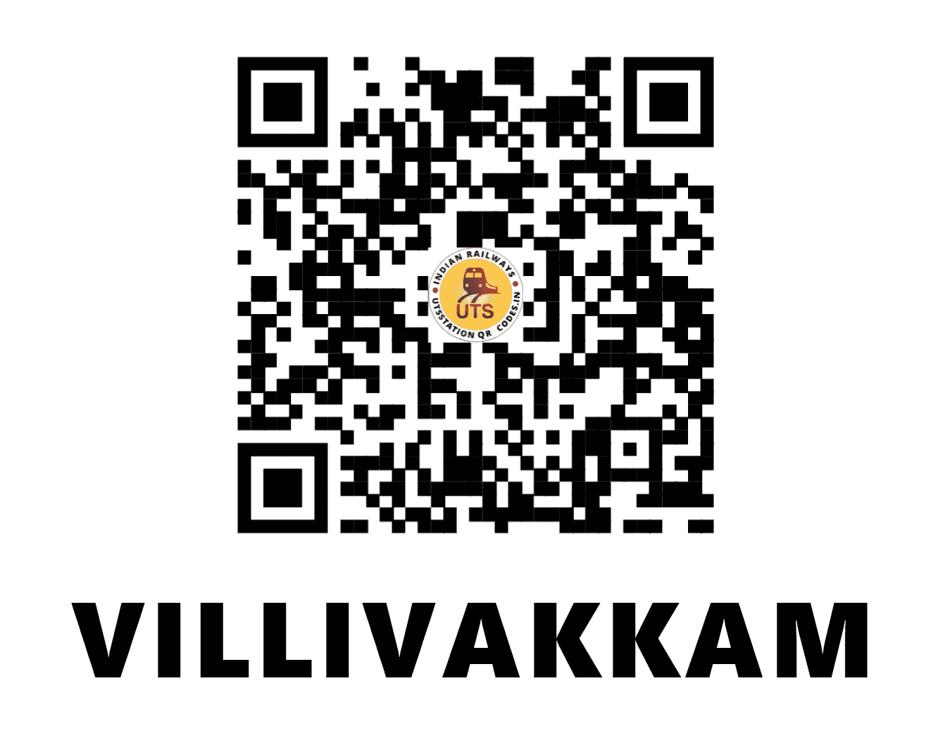 UTS QR Code for VILLIVAKKAM - VLK - SR (TAMIL NADU)